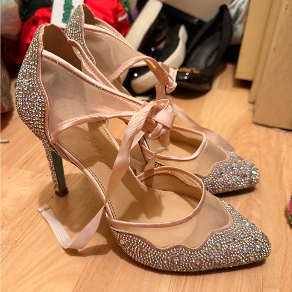 Elegant Rhinestone Heels- Betsey Johnson - Picture 2 of 7
